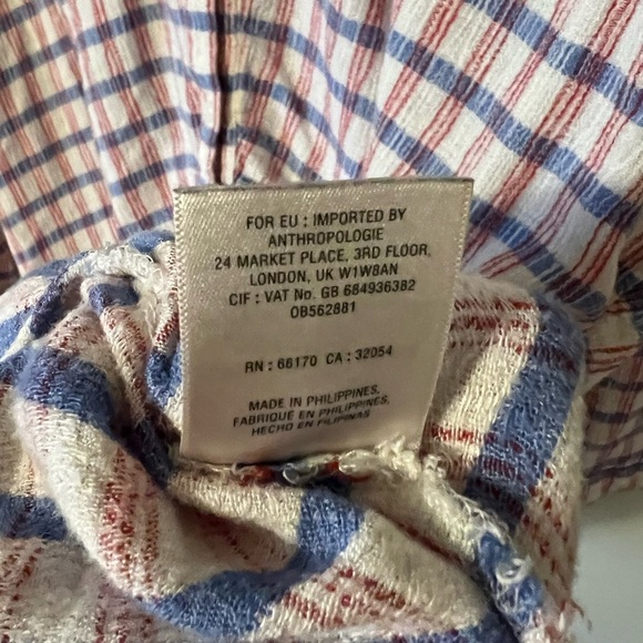 Anthropologie Saturday Sunday Pasture Dress Tunic Plaid Button Up Small - Picture 9 of 11